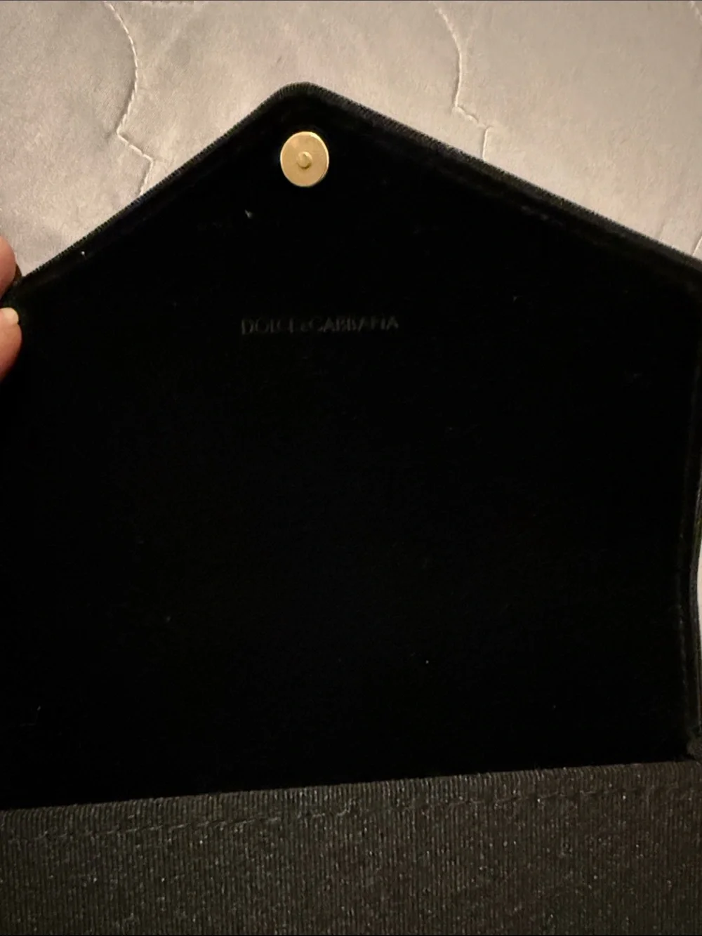 Dolce & Gabbana Black Fabric Glasses Sunglasses Case
